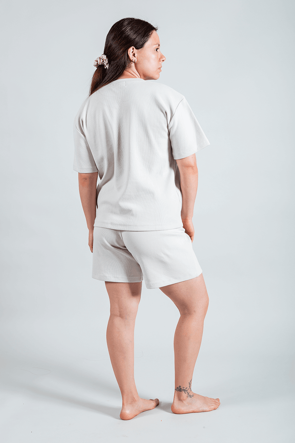 Pijama de lactancia beige