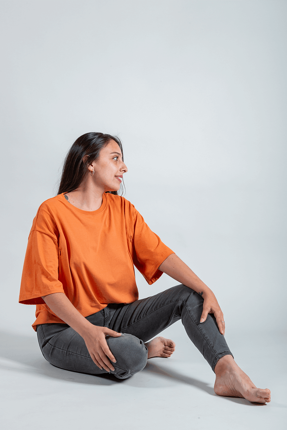polera de lactancia charlotte oversize