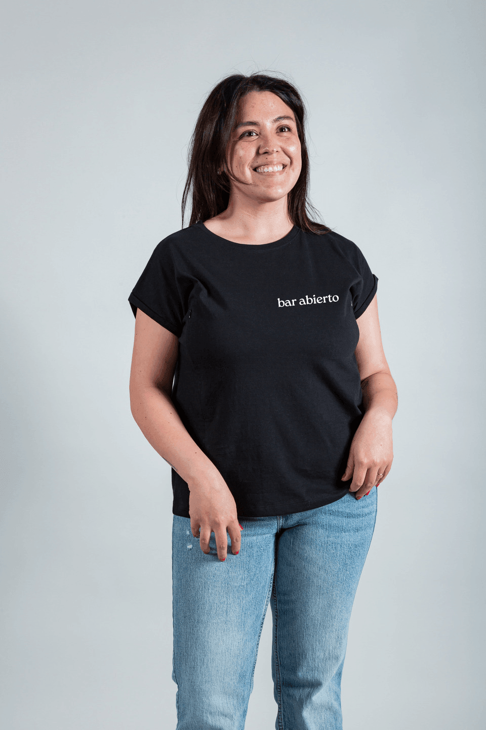 Polera de Lactancia Sahr Negra Bar Abierto - freethemama