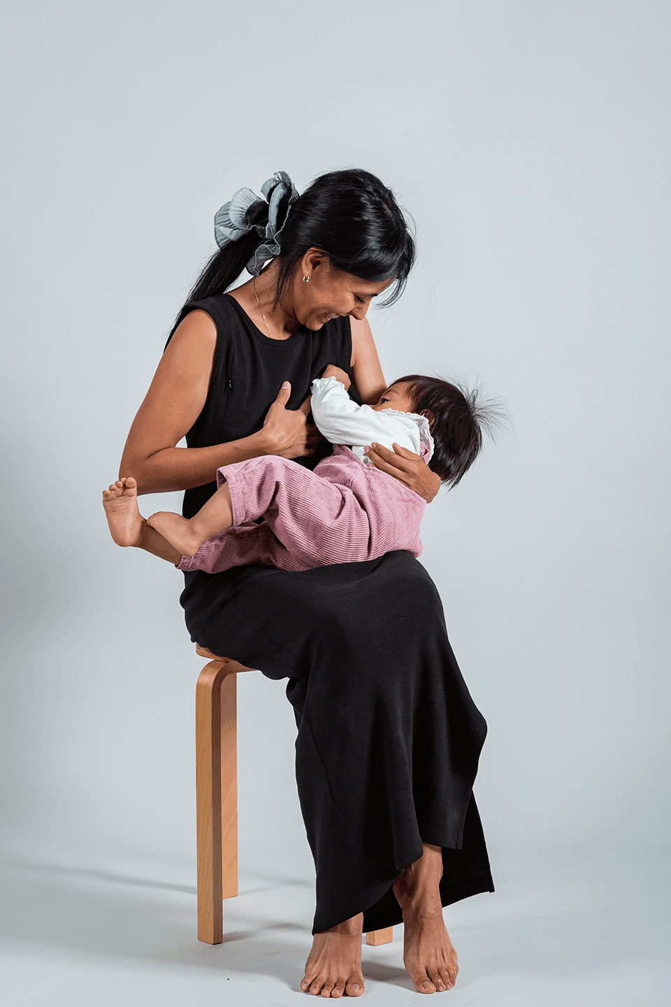 vestido de lactancia negro