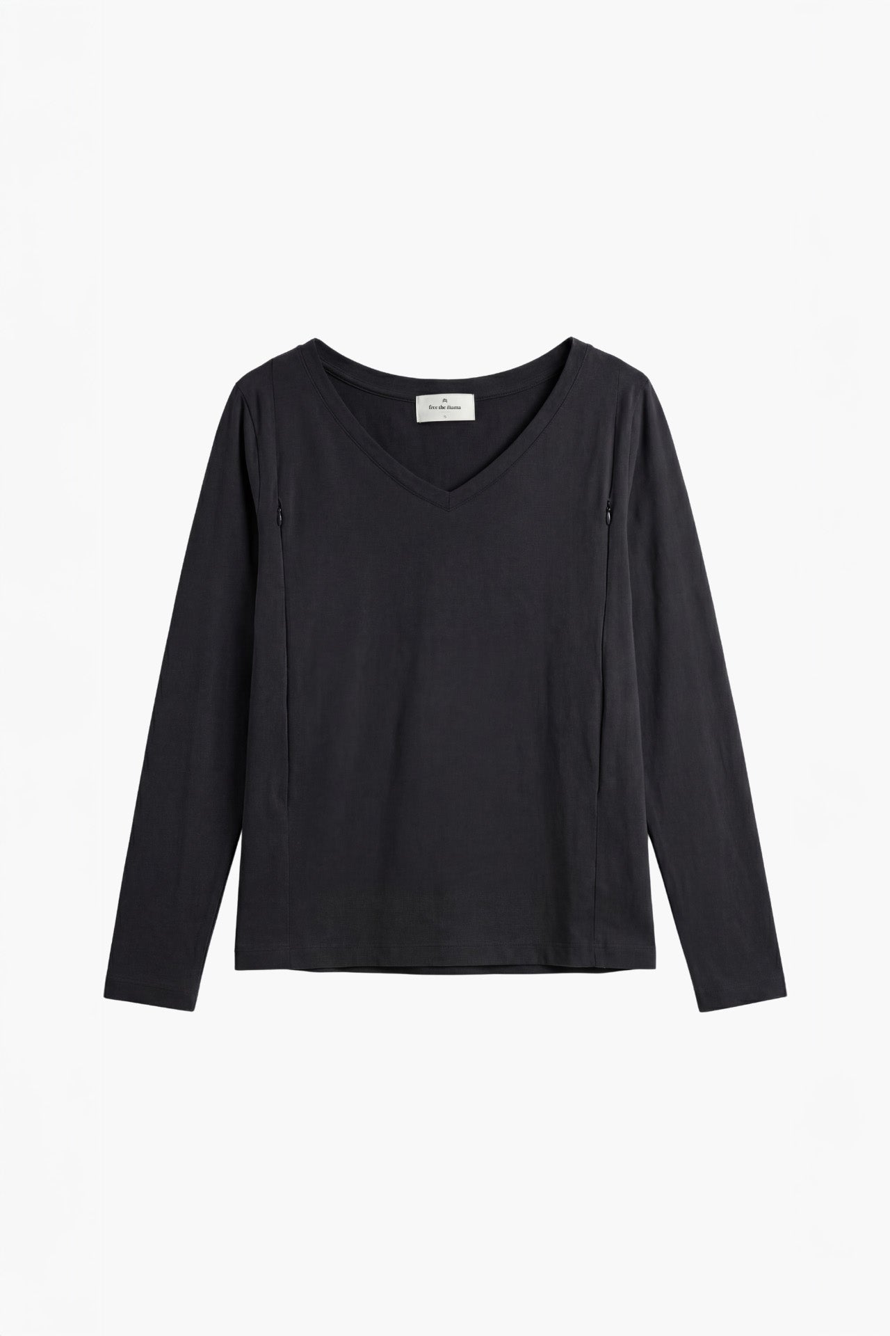 Polera de Lactancia Lara - Manga Larga Cuello V