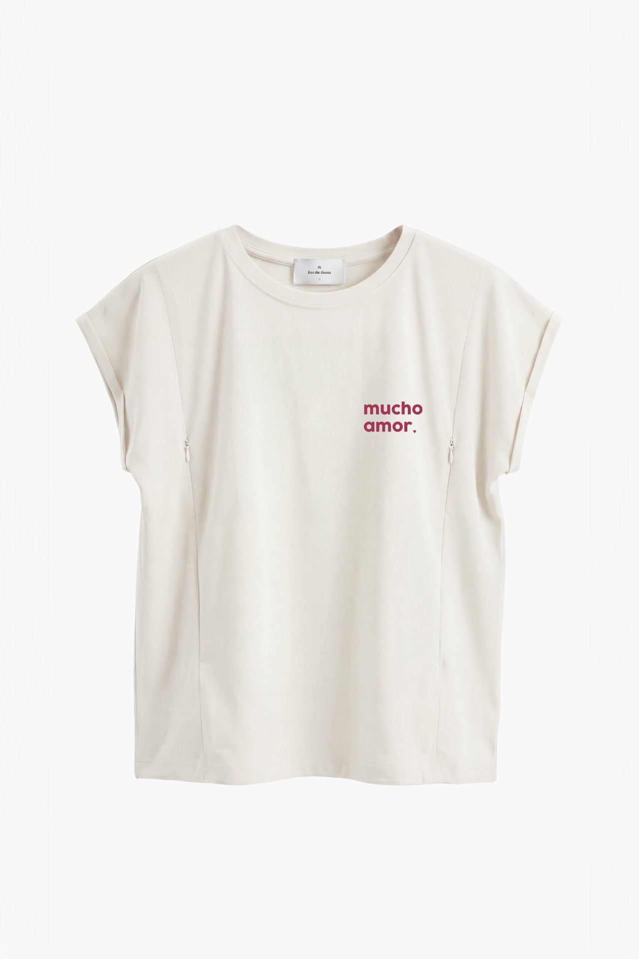 Polera de Lactancia Sahr - Estampado Mucho Amor