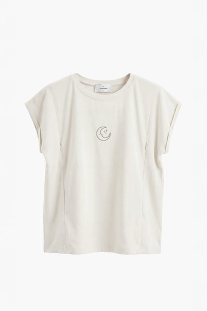 Polera de Lactancia Sahr - Estampado Luna