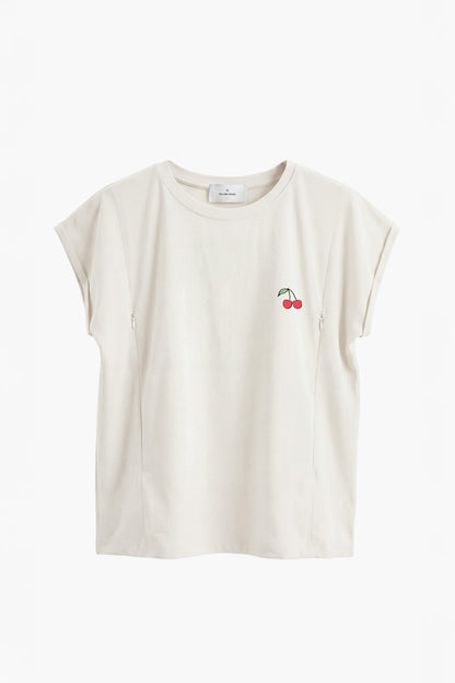 Polera de Lactancia Sahr - Estampado Cherry