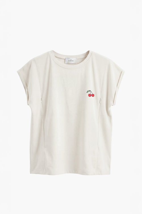 Polera de Lactancia Sahr - Estampado Cherry