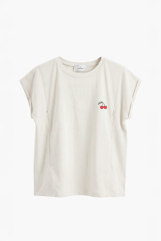 Polera de Lactancia Sahr - Estampado Cherry