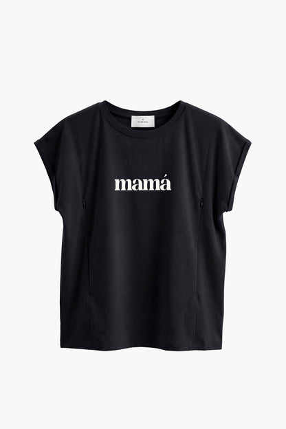 Polera de Lactancia Sahr - Estampado Mamá