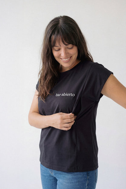 Polera de Lactancia Sahr - Estampado Bar Abierto
