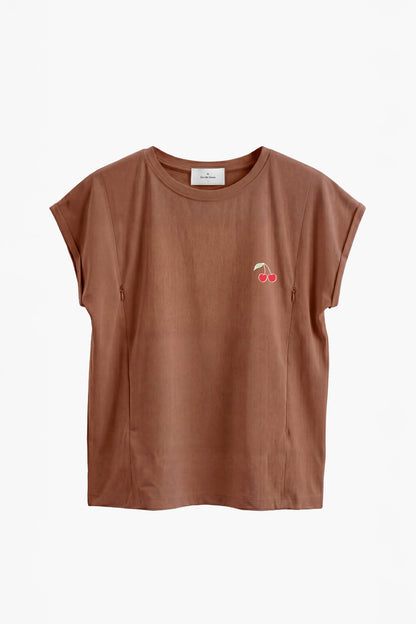 Polera de Lactancia Sahr - Estampado Cherry