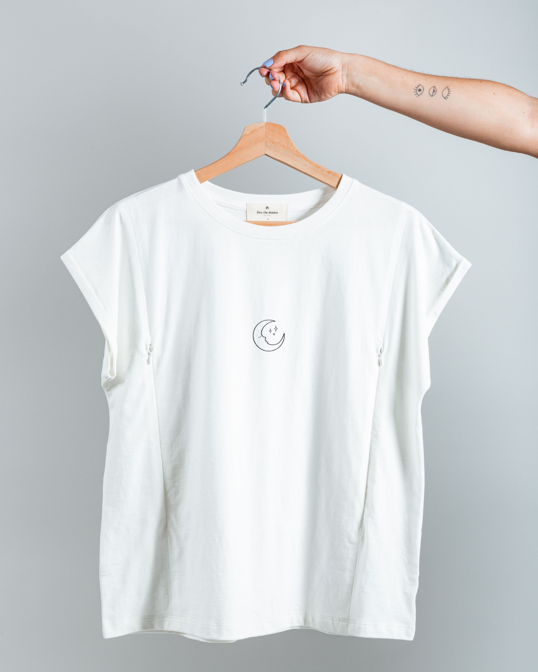 Polera de Lactancia Sahr Blanca Luna - freethemama
