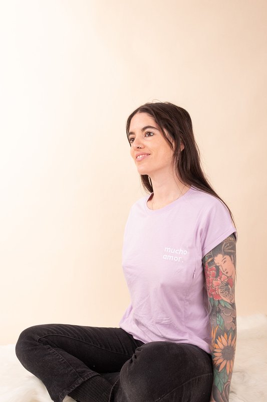 Polera de Lactancia Sahr Lila Mucho Amor - freethemama