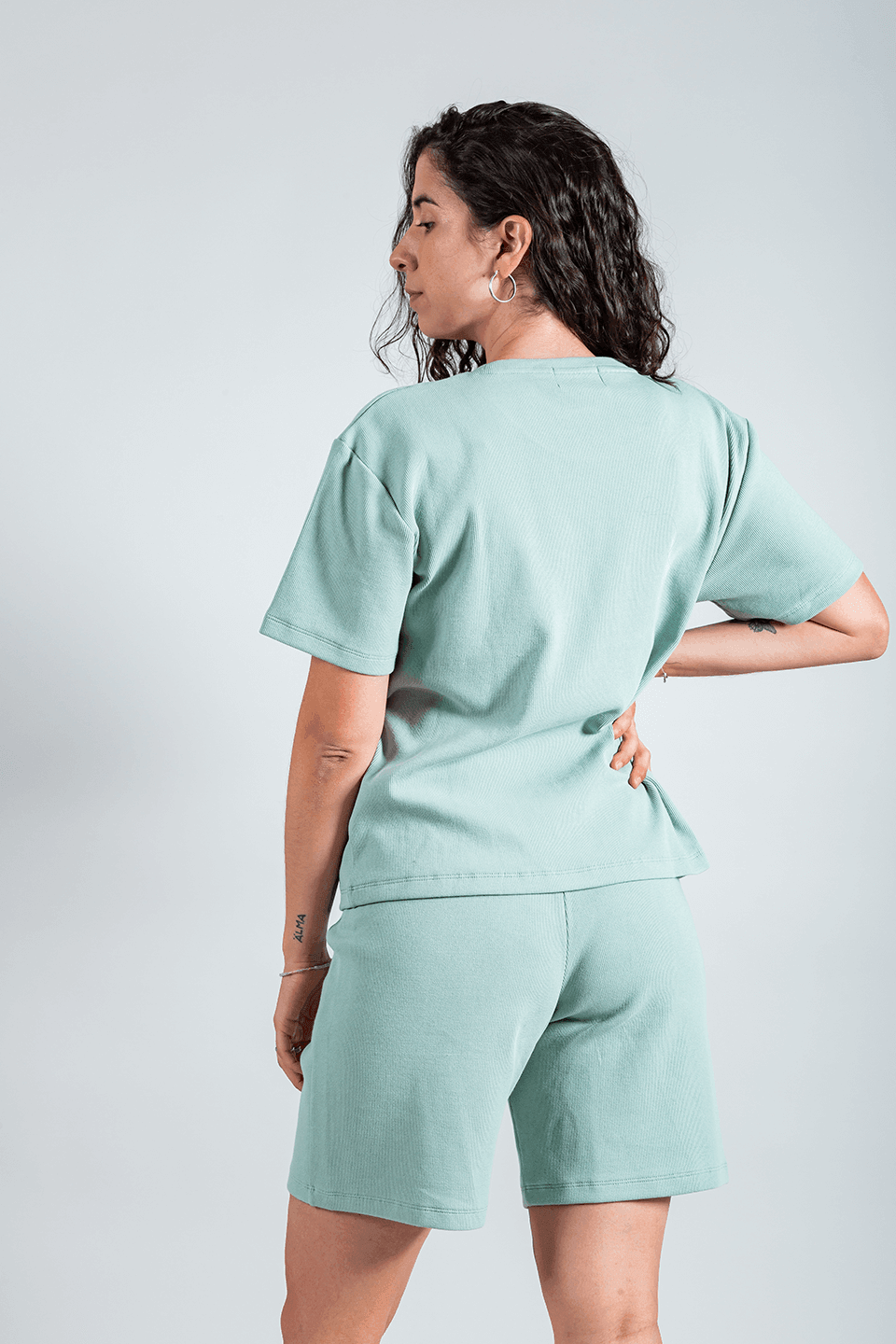 pijama de lactancia verde