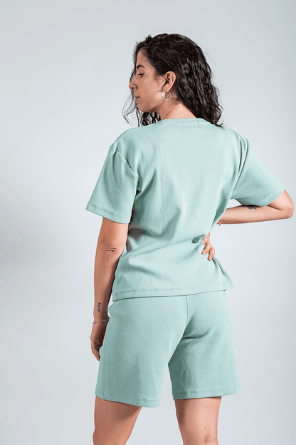 pijama de lactancia verde