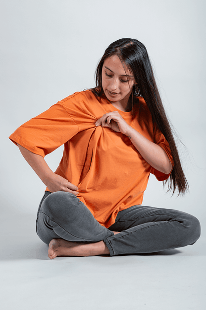 polera de lactancia charlotte oversize