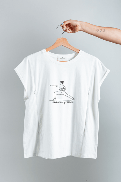 polera de lactancia blanca