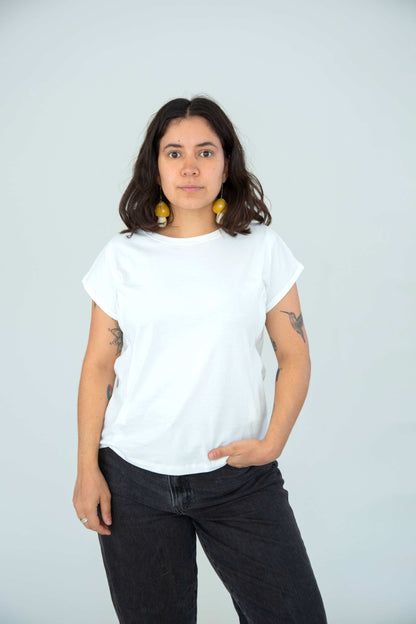 Polera de Lactancia Sahr Blanca - freethemama