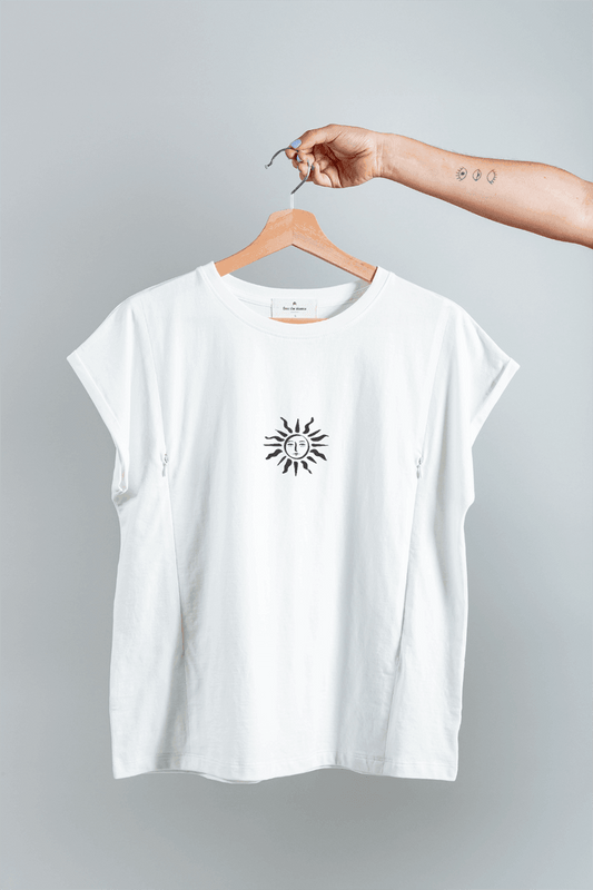 Polera de Lactancia Sahr Blanca Sol - freethemama