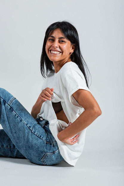 Polera de Lactancia Sahr Blanca - Basic - freethemama
