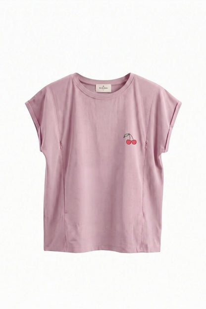 Polera de Lactancia Sahr - Estampado Cherry
