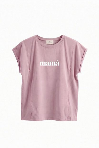Polera de Lactancia Sahr - Estampado Mamá