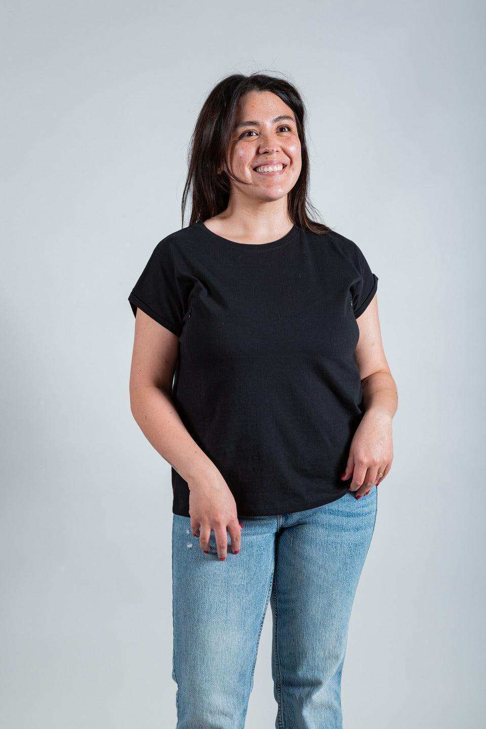 Polera de Lactancia Sahr Negra - Basic - freethemama