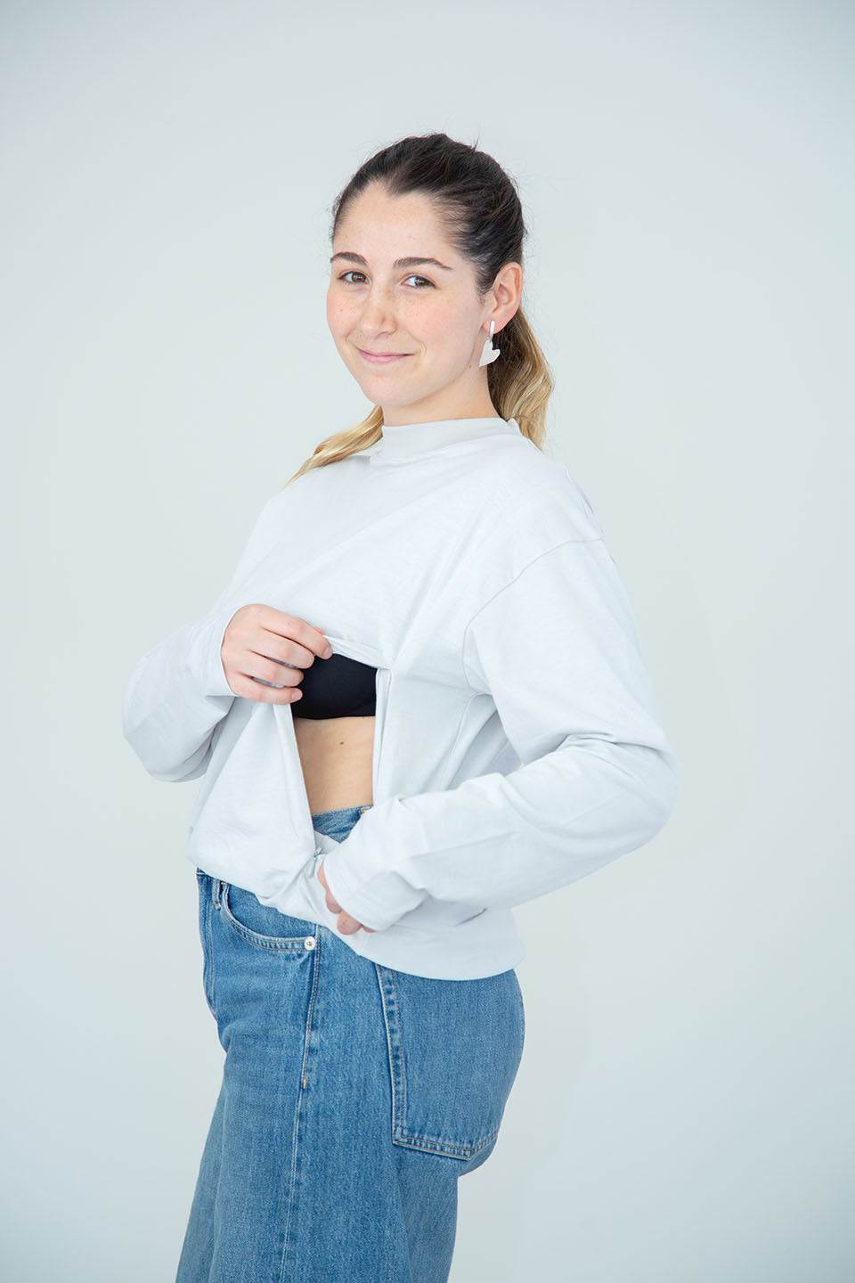 polera de lactancia manga larga
