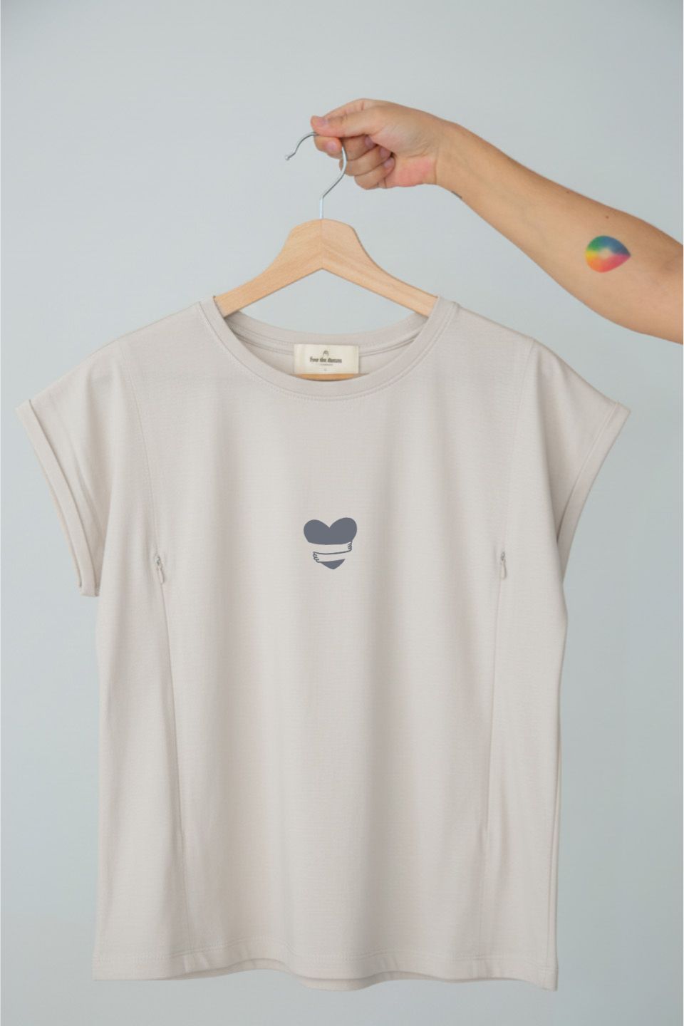 Polera de Lactancia Sahr - Estampado Amor Propio
