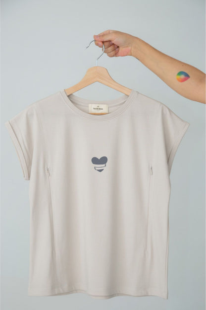 Polera de Lactancia Sahr - Estampado Amor Propio