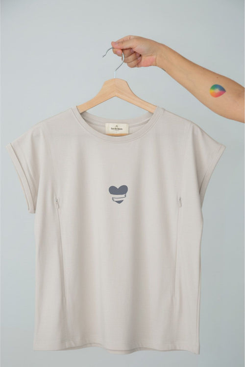Polera de Lactancia Sahr - Estampado Amor Propio