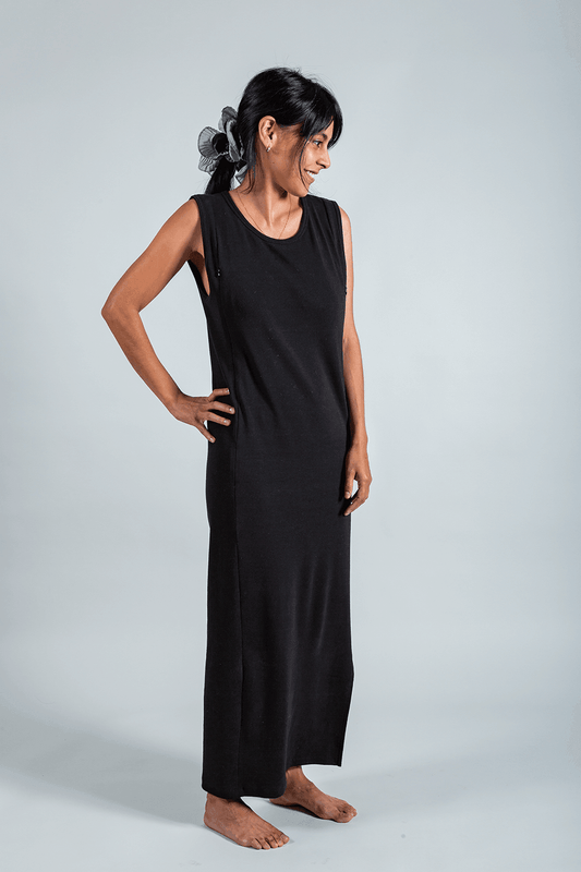 vestido de lactancia negro