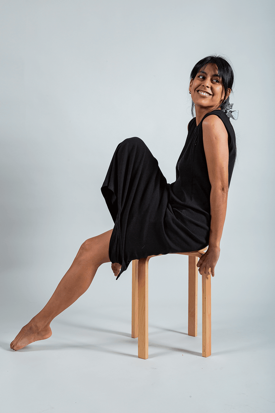 vestido de lactancia negro