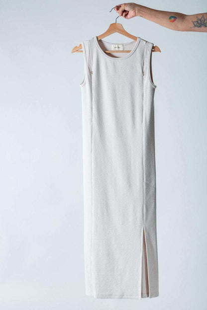 vestido de lactancia antonieta beige