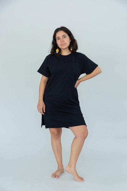 vestido de lactancia azucena negro