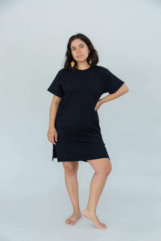vestido de lactancia azucena negro